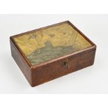 Lidded box with fox decor, 1890