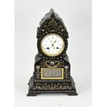 French boulle clock with calendar