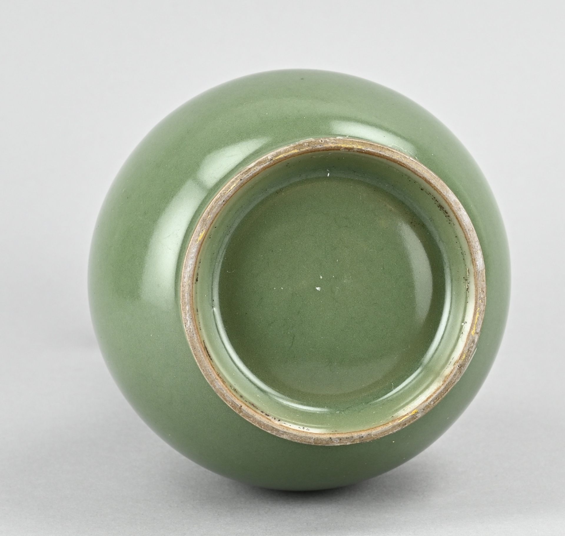 Chinese pipe vase, H 24.5 cm. - Image 2 of 2