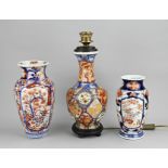 Three parts Japanese Imari porcelain