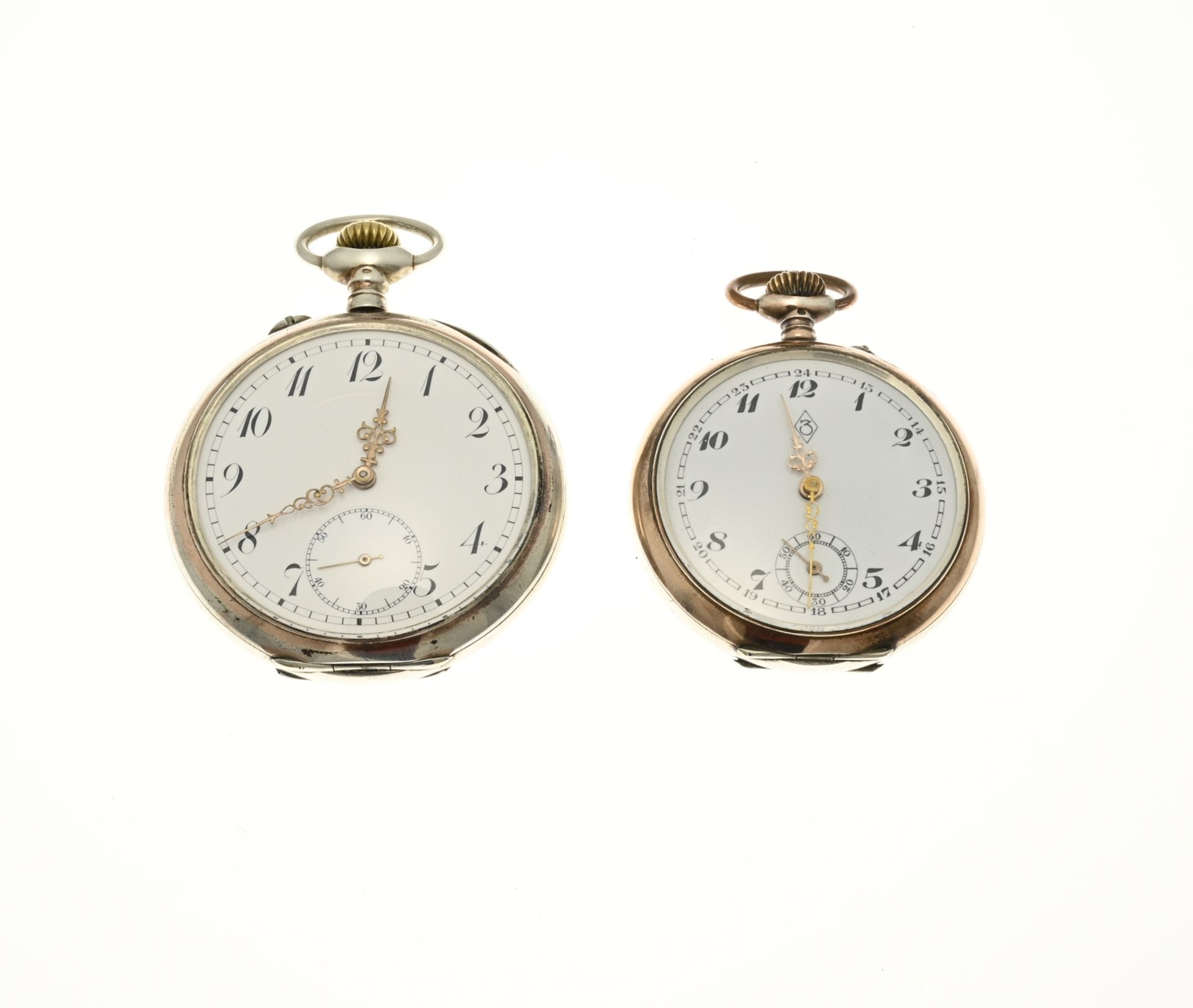 2 Silver pocket watches