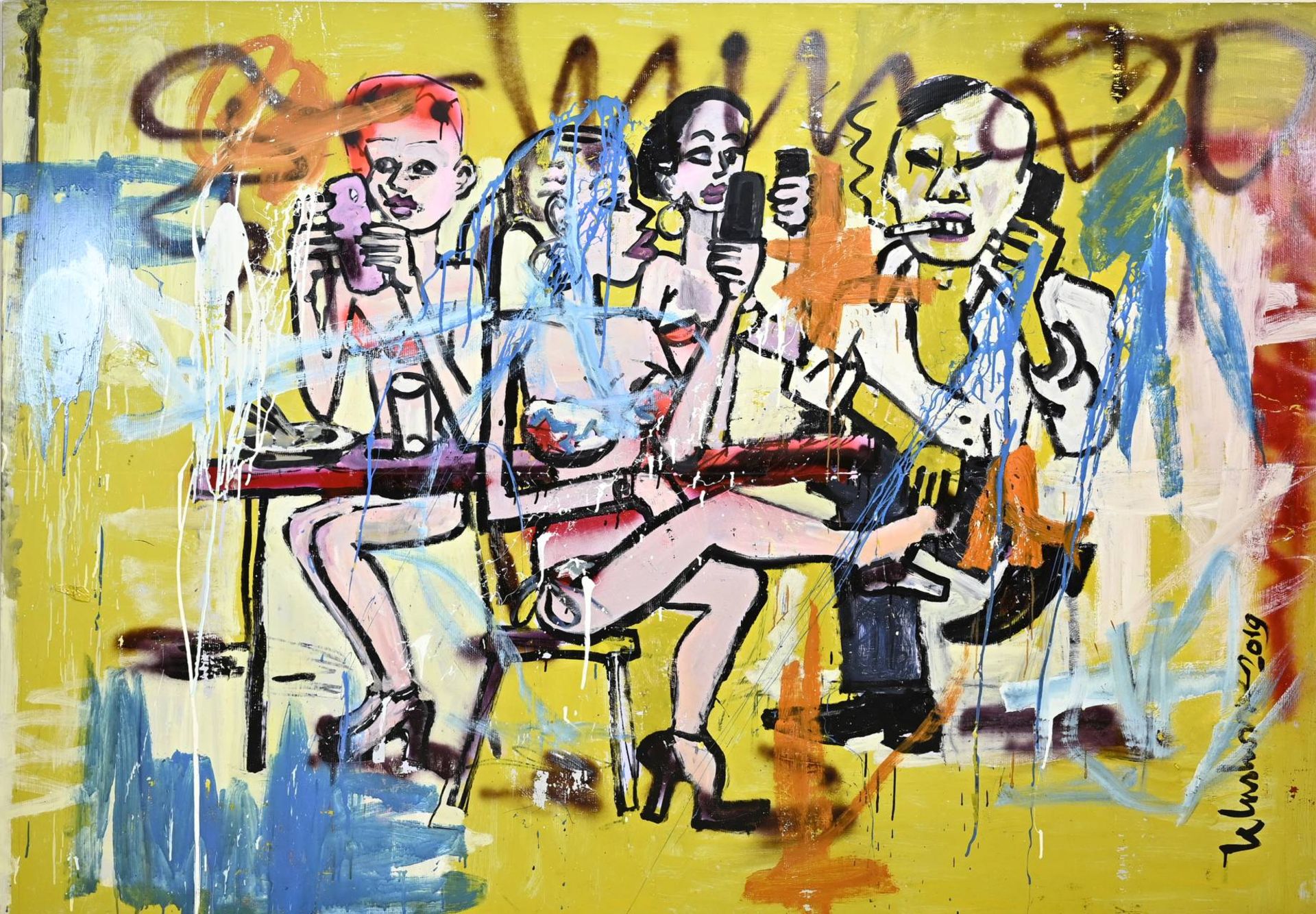 Peter Klashorst, Bar with figures