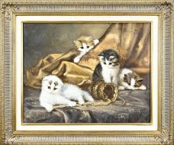 JW van Trirum, Still life with kittens