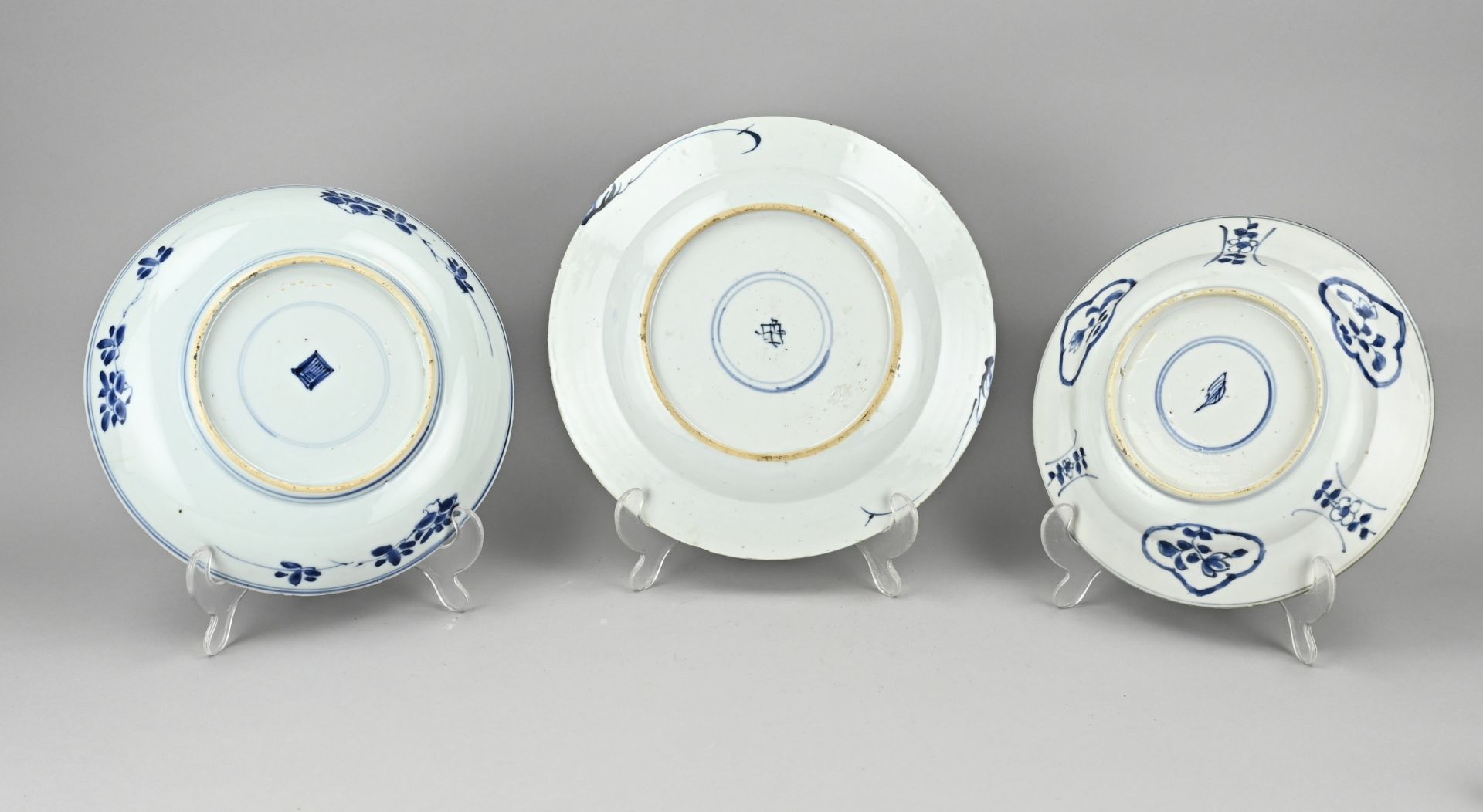 3x Kang Xi plate Ã˜ 22 - 25.5 cm. - Bild 2 aus 2