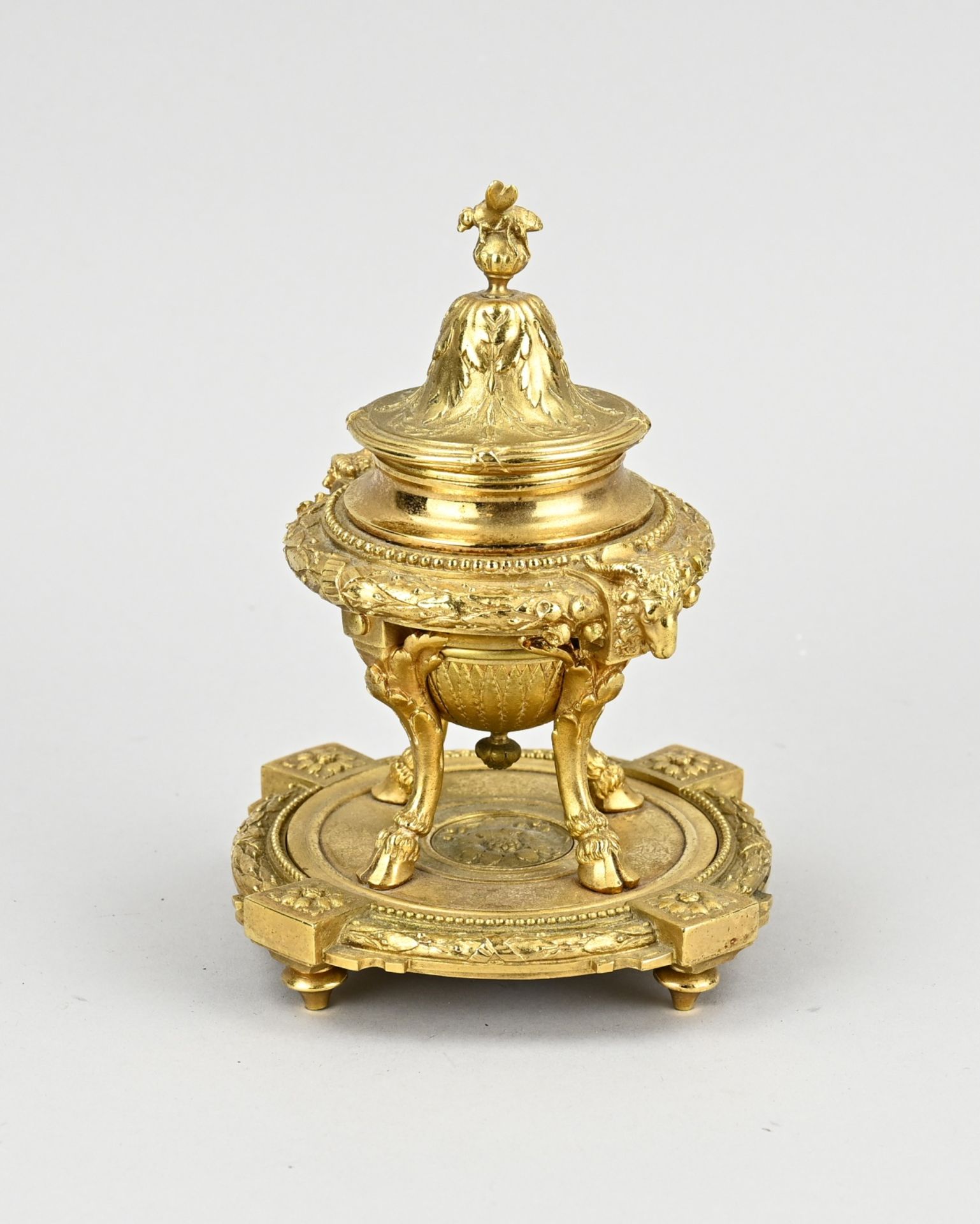 Gilded inkwell