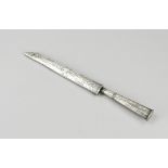 Travel knife with silver sheath, 18th century