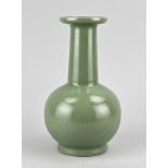 Chinese pipe vase, H 24.5 cm.