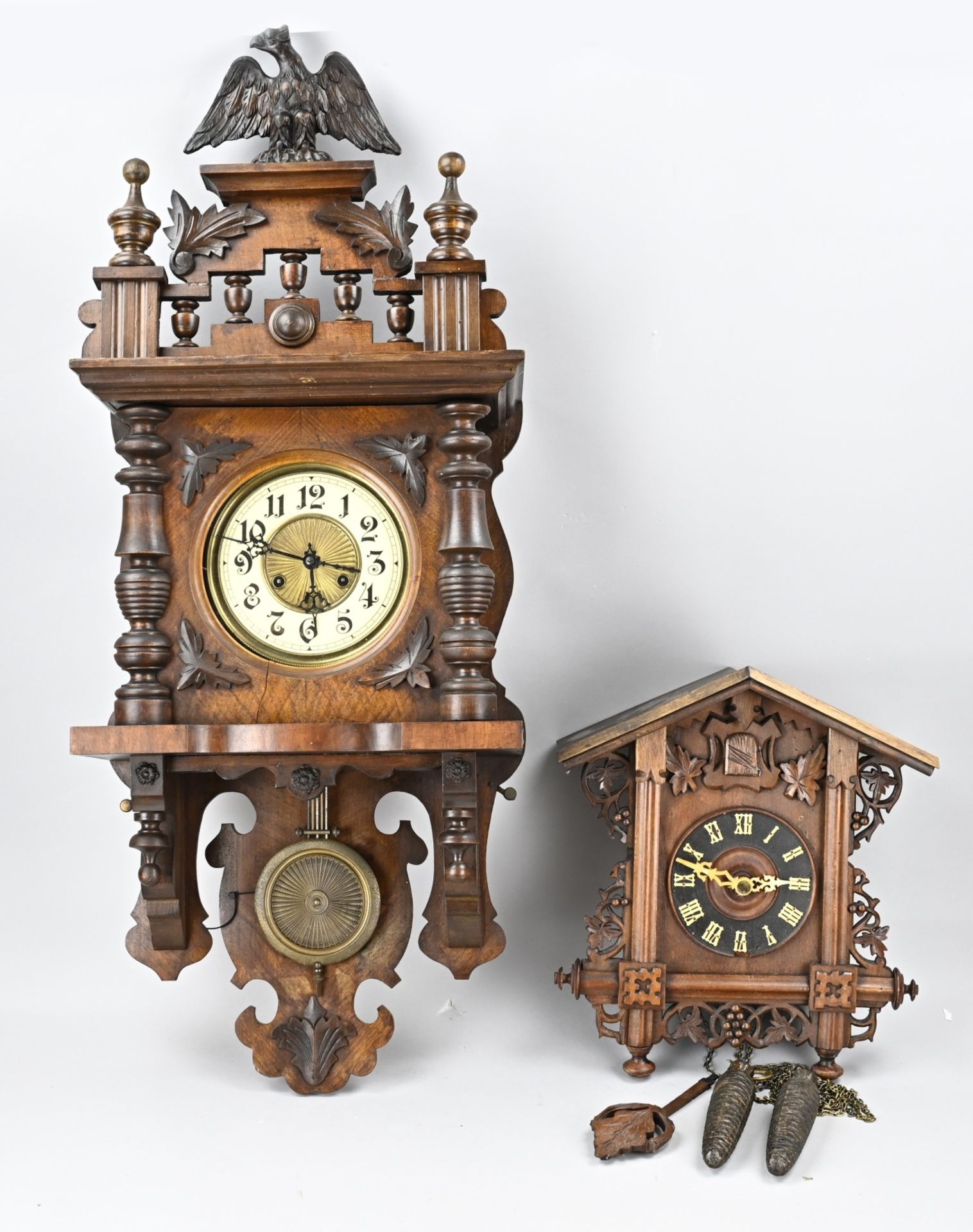 2x Antique German clock