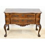 Burr walnut chest of drawers