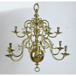 Bronze chandelier Ã˜ 65 cm.