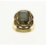 Gold ring (labradorite)