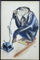 Backer, Monkey caricature