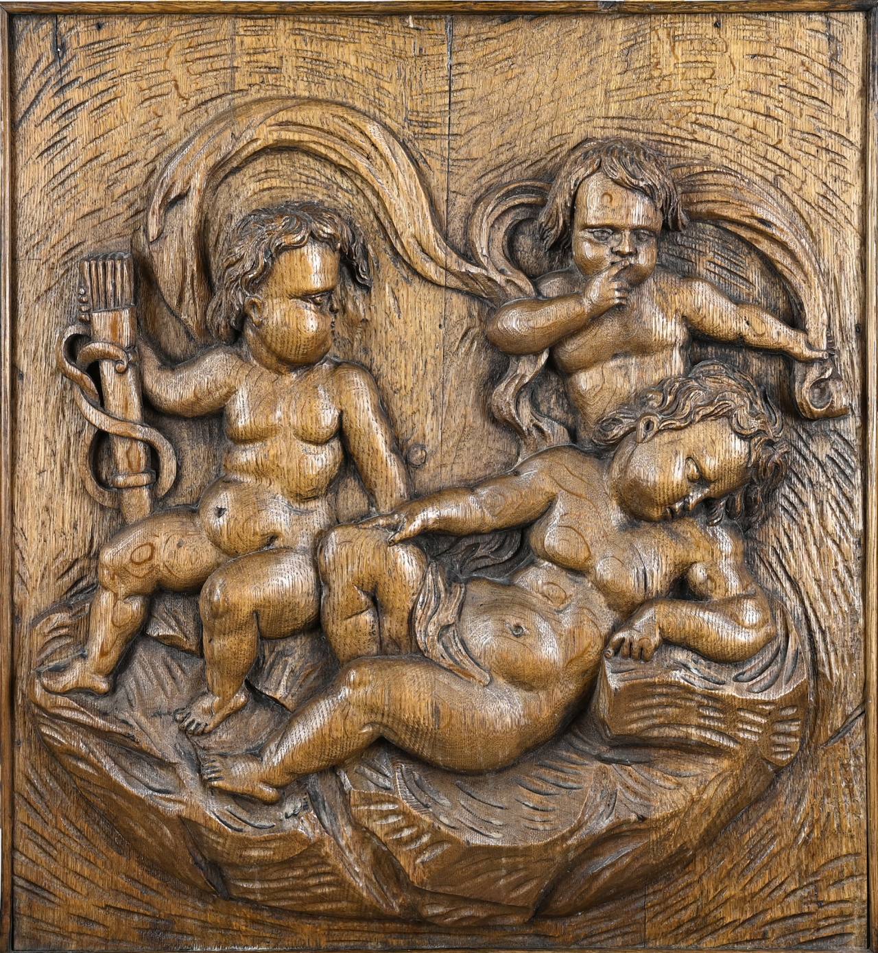 Wooden relief