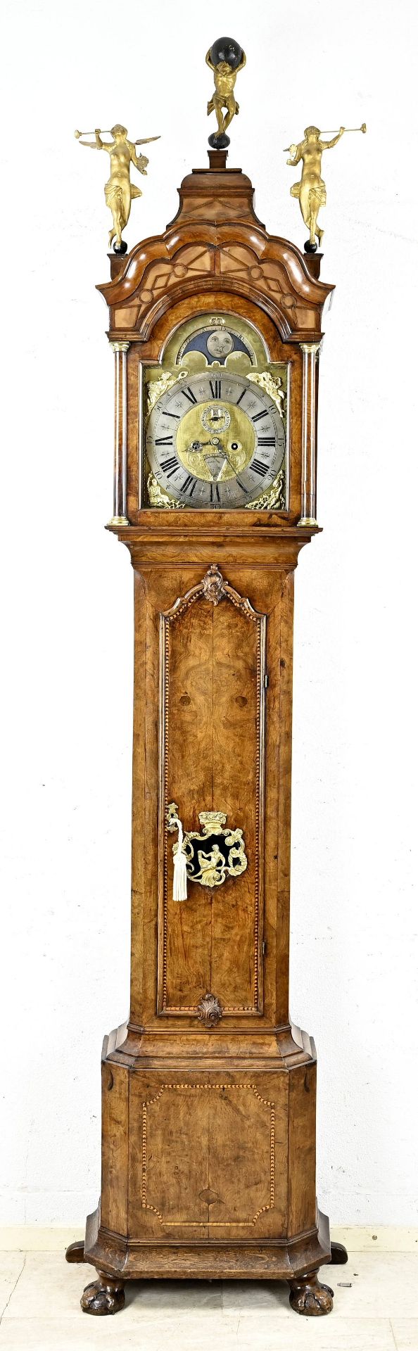 Amsterdam grandfather clock, H 270 cm.