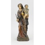 18th century statue of Mary, H 44 cm.