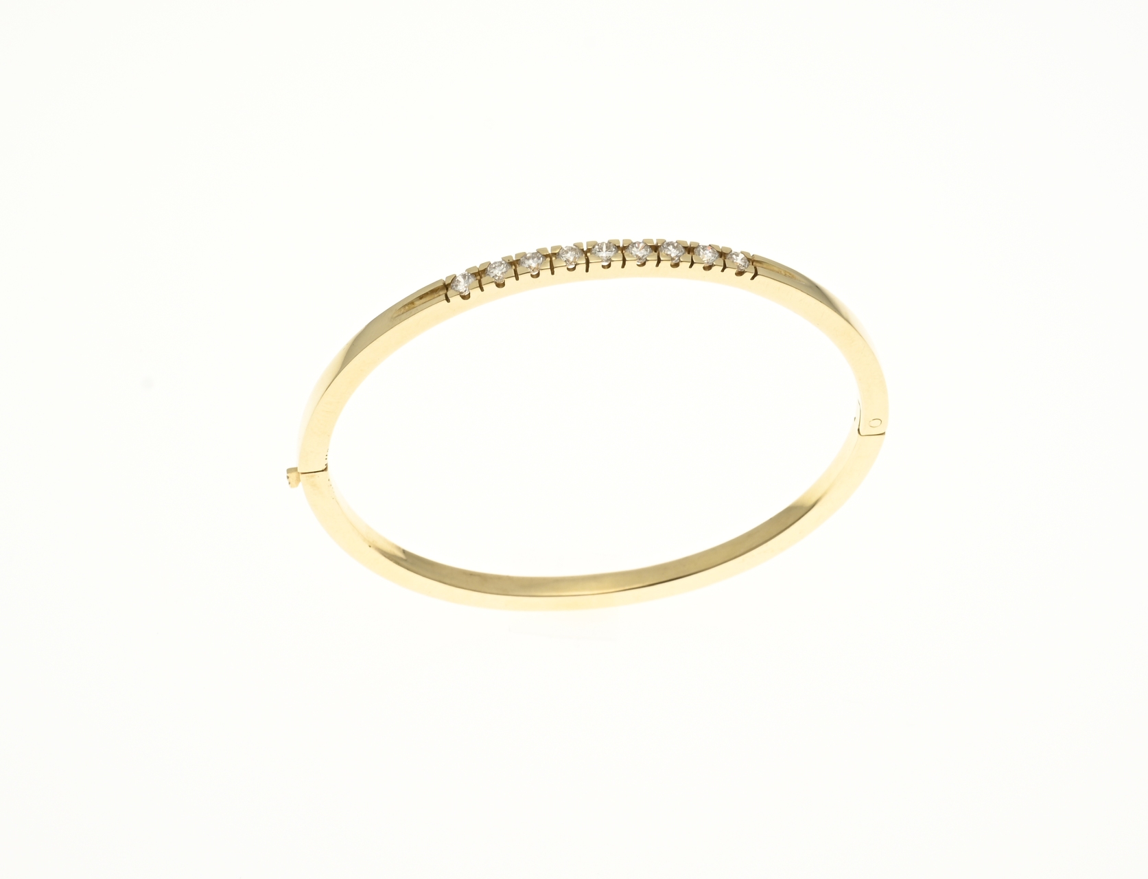 Yellow gold bracelet with diamond