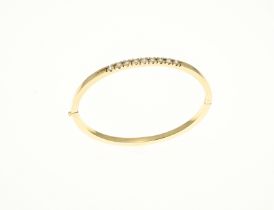 Yellow gold bracelet with diamond