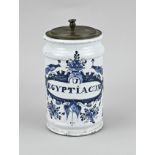 Delft apothecary jar