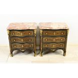 Pair of boulle bedside tables