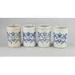 4x Antique apothecary jar