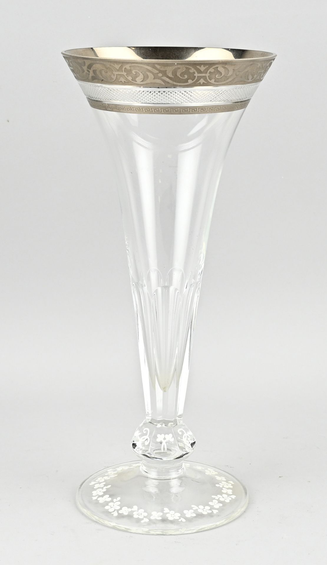 Crystal Pieck du Fleur, H 34 cm.