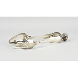 Silver salad tongs