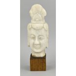 Chinese guan yin head, H 36 cm.