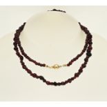 Garnet necklace