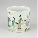 Chinese brush pot/Family Rose Ã˜ 19 cm.