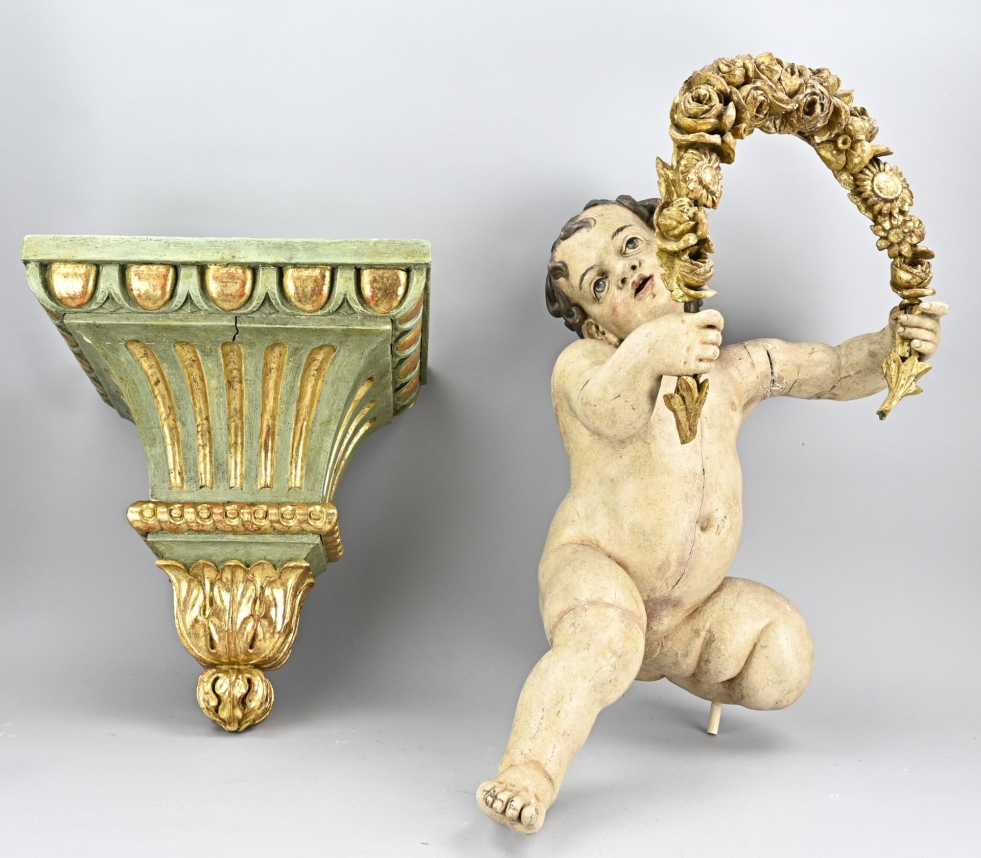 Antique cupid on console - Bild 2 aus 4