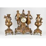 Antique French clock set, 1900