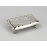 Silver tobacco box