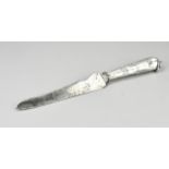 Carving knife with silver