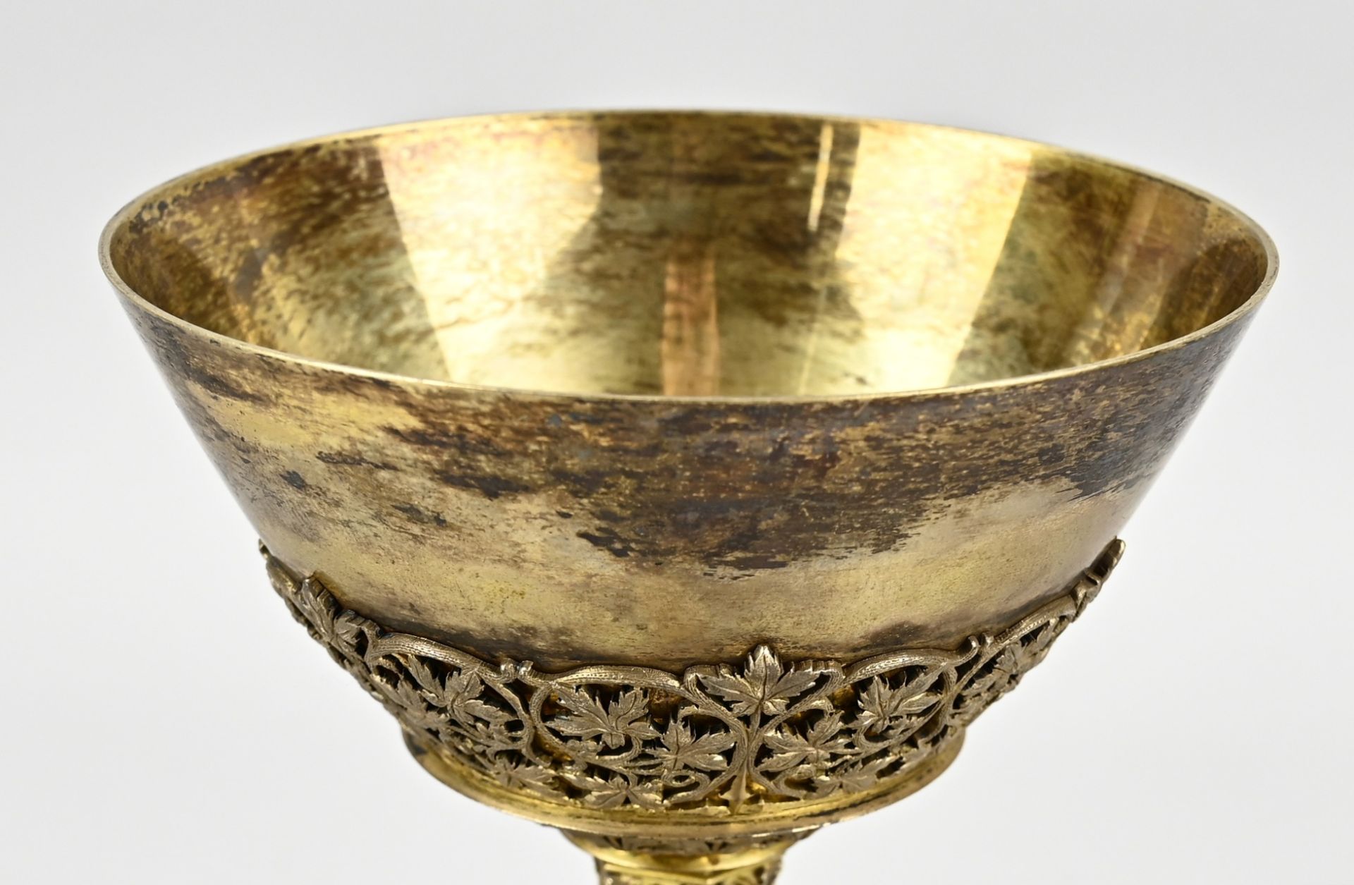 Silver plated chalice with paten and spoons - Bild 4 aus 7