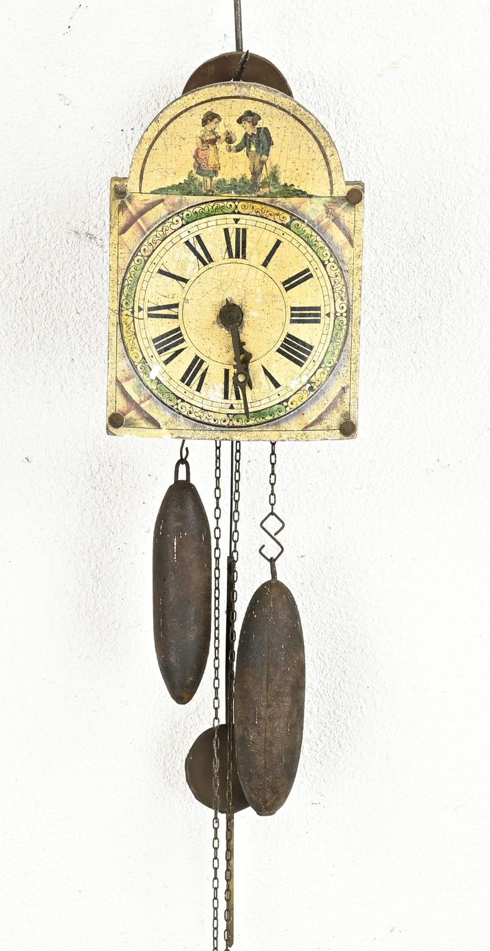 Black Forest apple clock, 1880