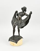 Bronze statue, Erotic lady figure