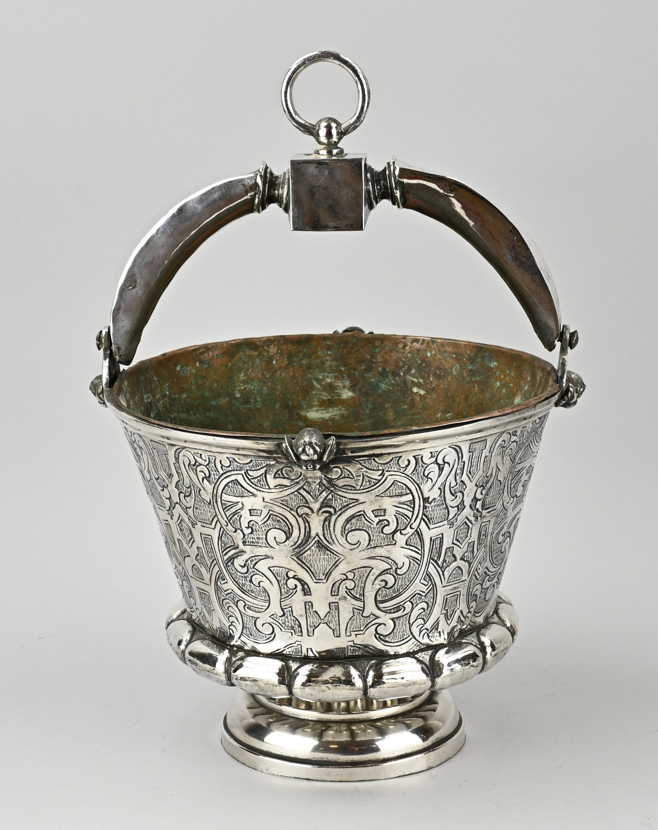 Silver holy water bucket - Image 2 of 2