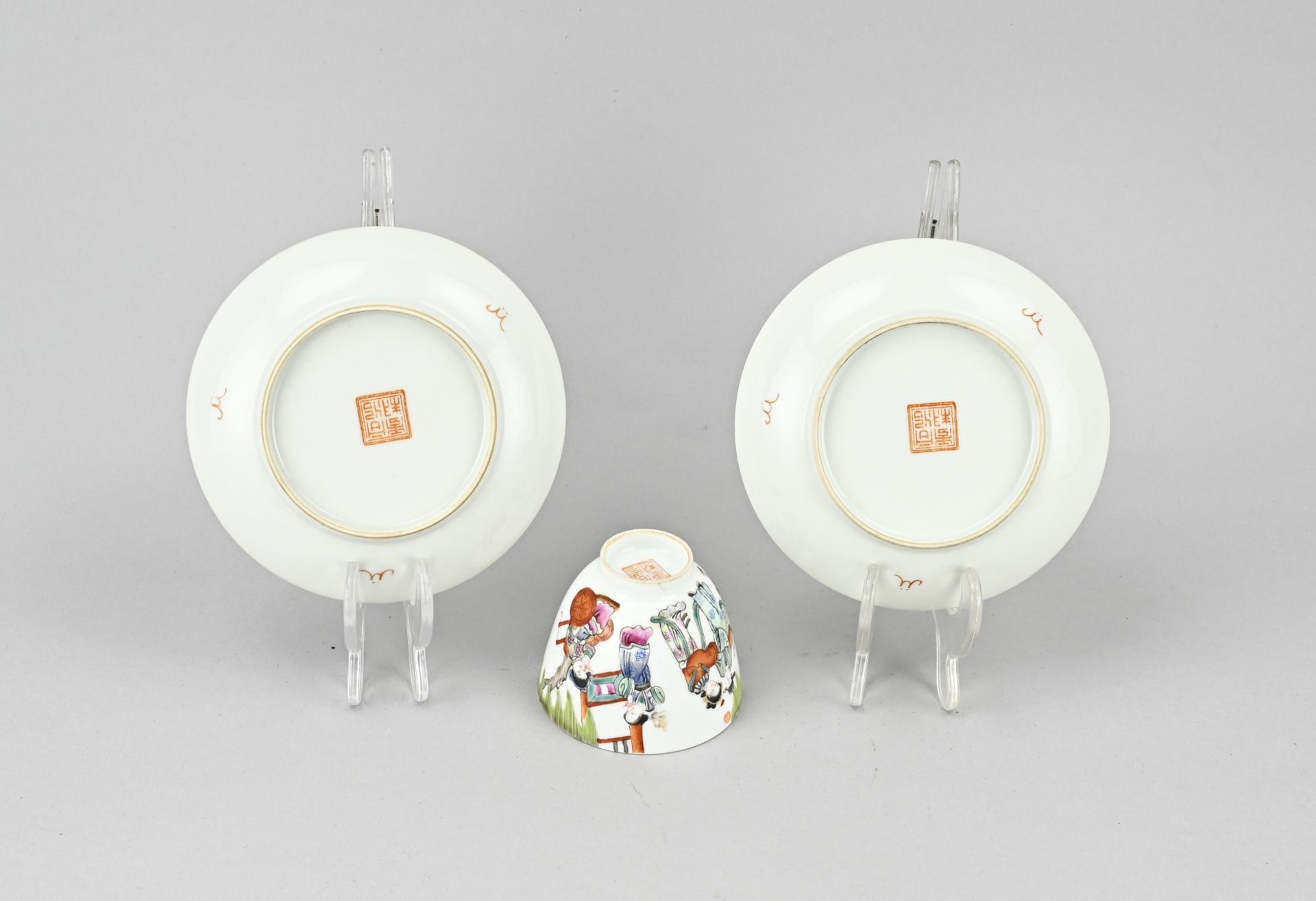 3 parts Chinese porcelain - Bild 2 aus 2