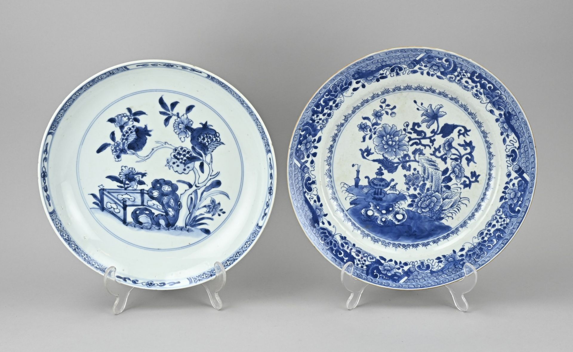 2x Cheng Lung plate Ã˜ 27.5 - 28.5 cm.