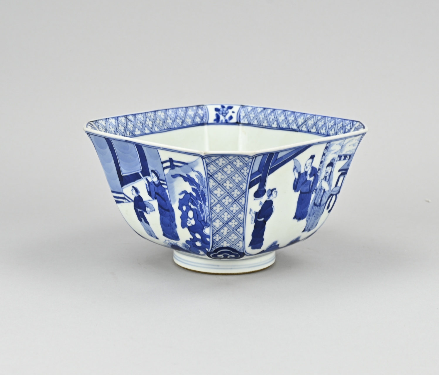 Square Chinese Kang Xi bowl