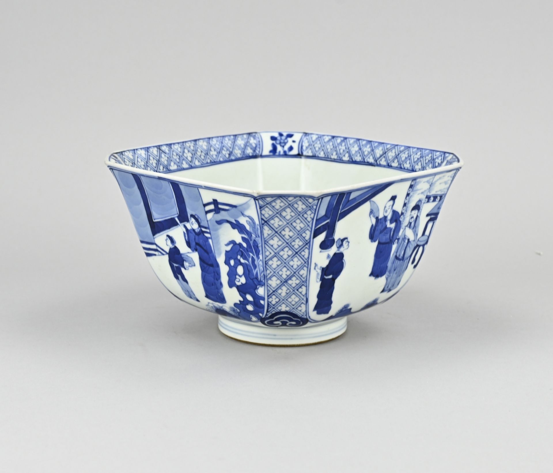 Square Chinese Kang Xi bowl