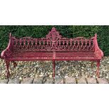 Garden bench (red)