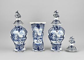 3-piece Delft cupboard set