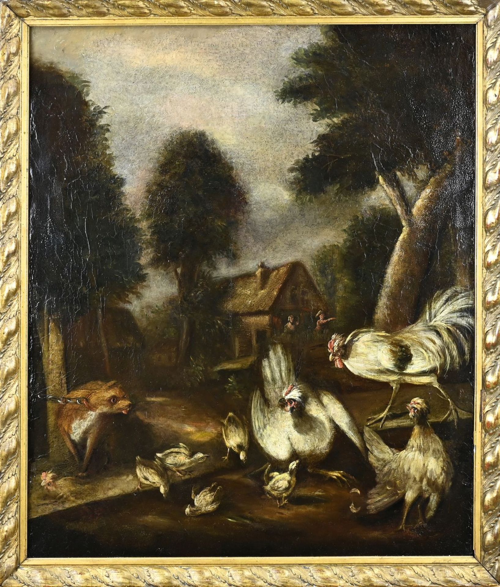 Unclear, Farm with figures, chickens, etc...