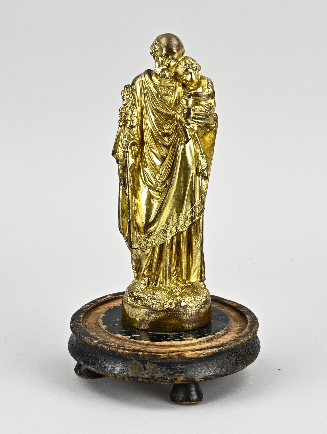 Gilded bronze saint