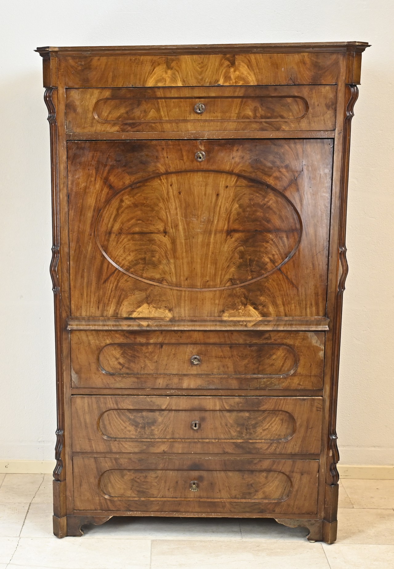 Mahogany secretary, 1860 - Image 2 of 2