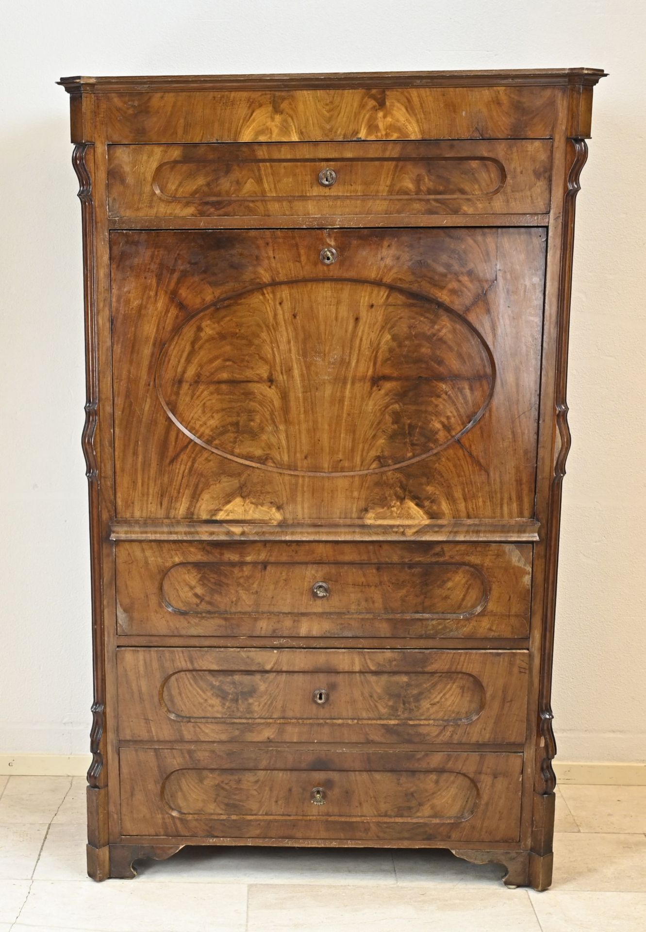 Mahogany secretary, 1860 - Bild 2 aus 2