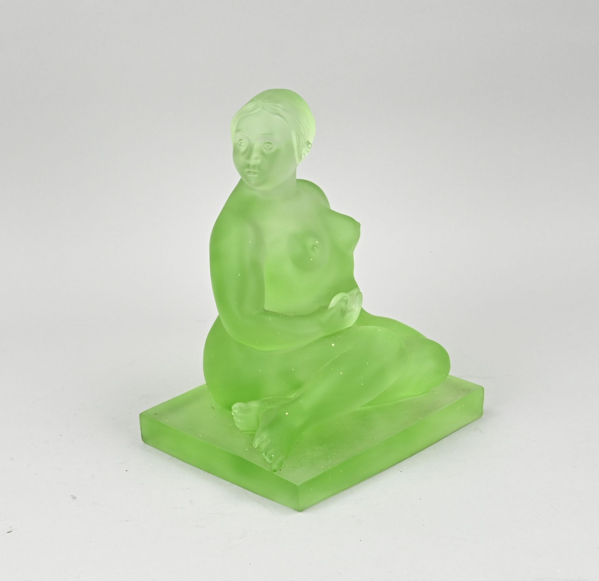 Glass figure, Lady - Image 2 of 2