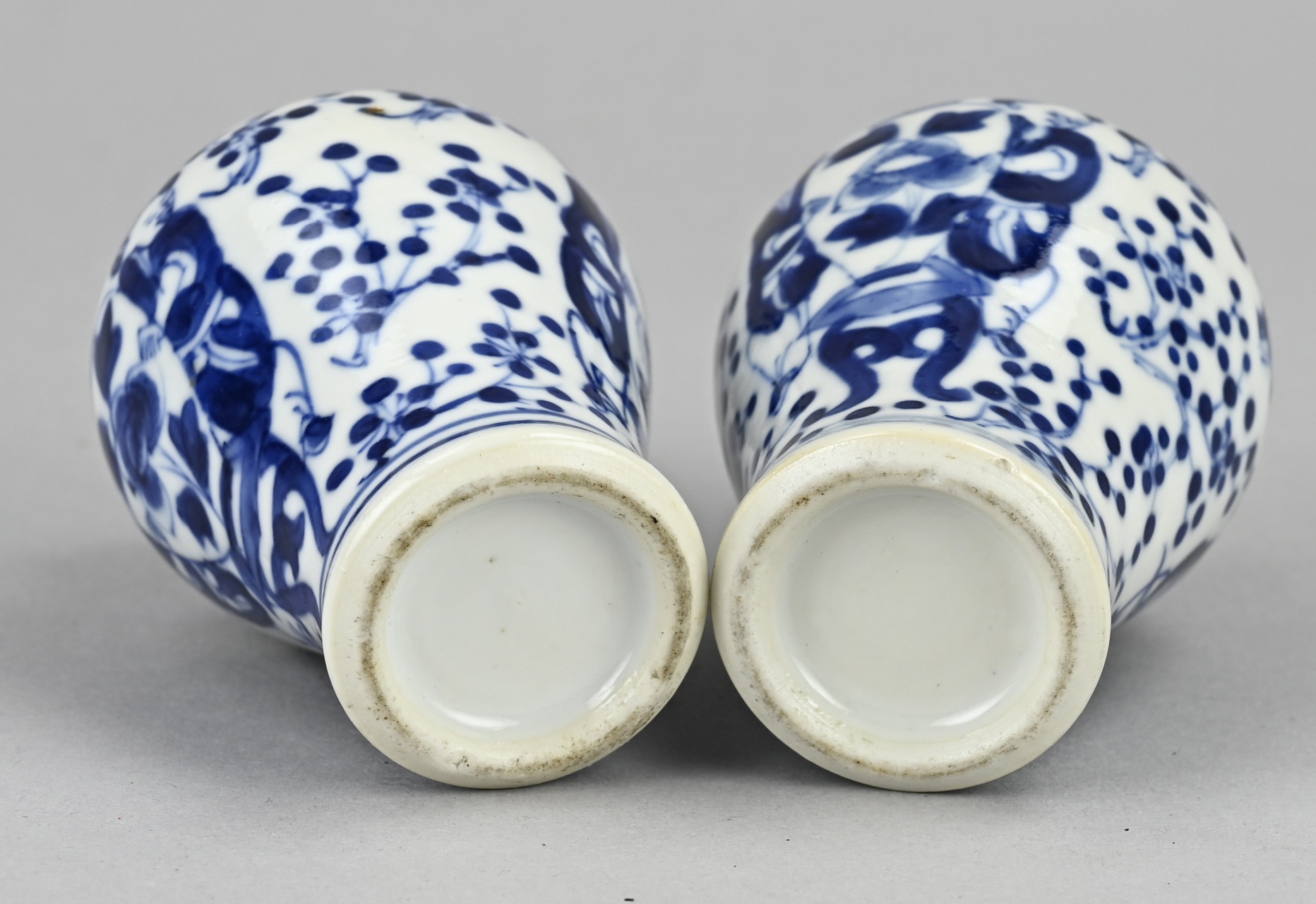 Two Chinese lidded pots, H 13 cm. - Image 3 of 3