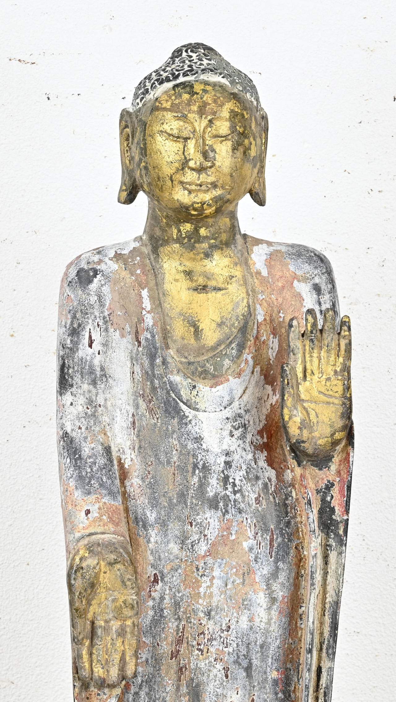 Standing Buddha, H 102 cm. - Image 2 of 3